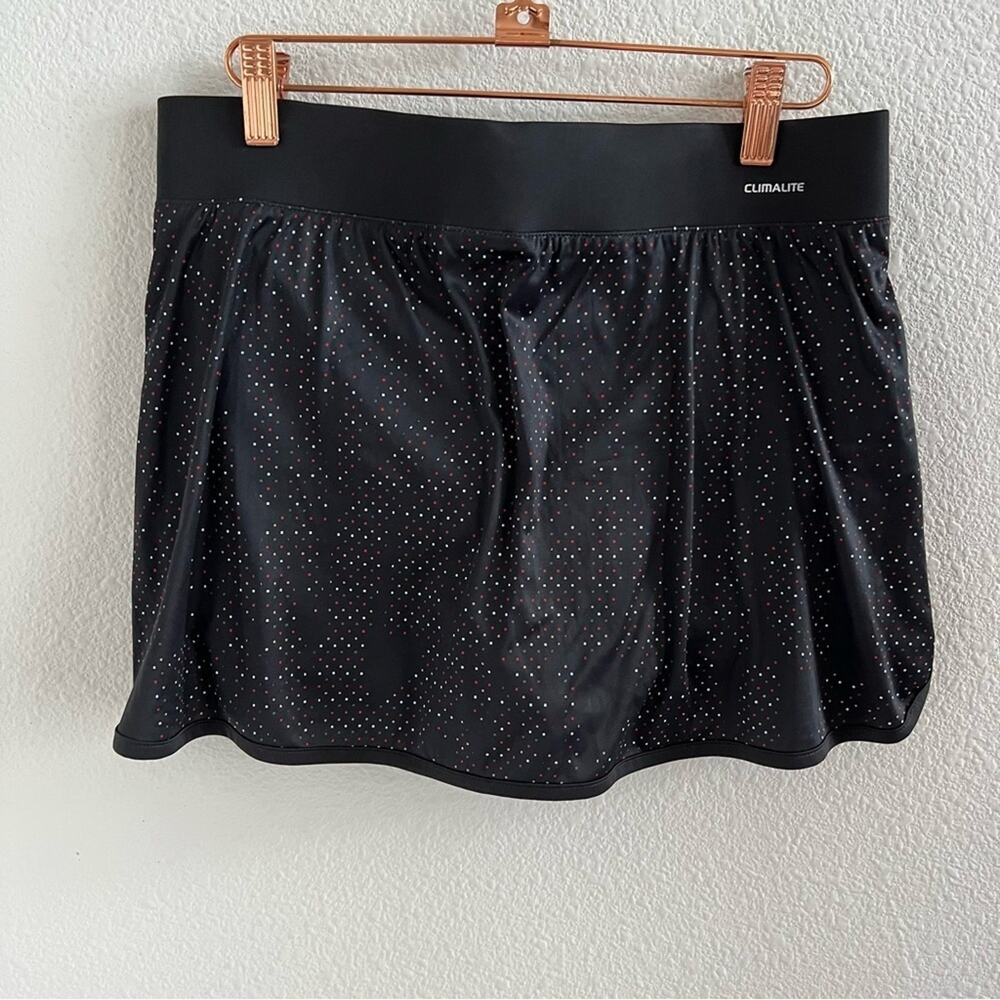 Adidas Response Black Skort with Square Dot Detail Tennis Golf Medium - Picture 2 of 8